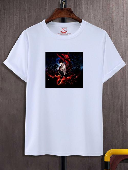 unisex white polyester graphic t-shirt - 20847640 - Very Small Image - 1