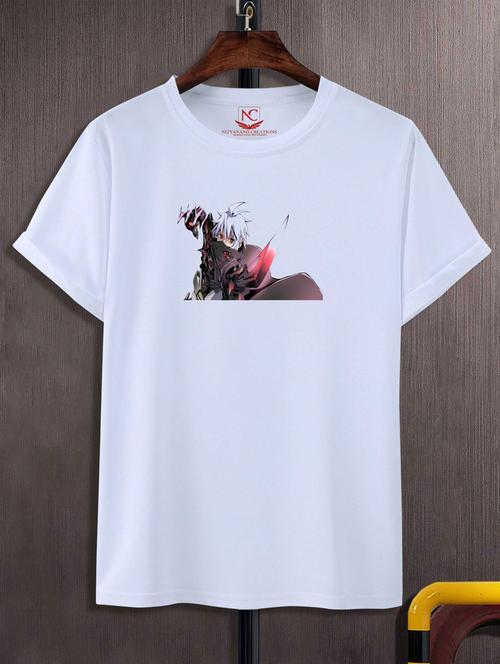 unisex white graphic printed t-shirt - 20847642 - Very Small Image - 1