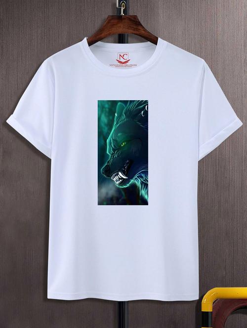 unisex white polyester graphic t-shirt - 20847652 - Very Small Image - 1