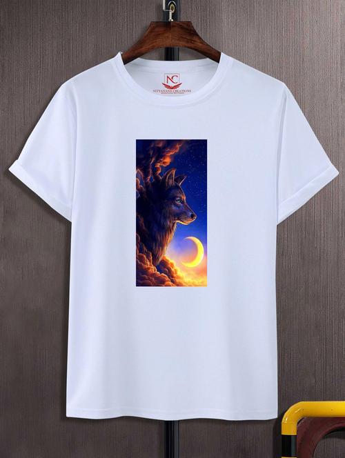unisex white graphic printed t-shirt - 20847653 - Very Small Image - 1