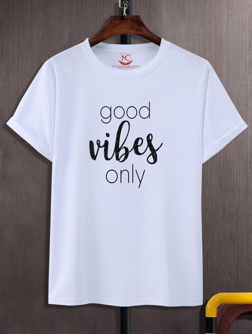 unisex white graphic printed t-shirt - 20847658 - Very Small Image - 1
