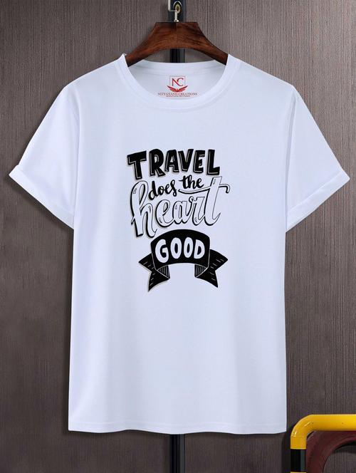 unisex white graphic printed t-shirt - 20847659 - Very Small Image - 1