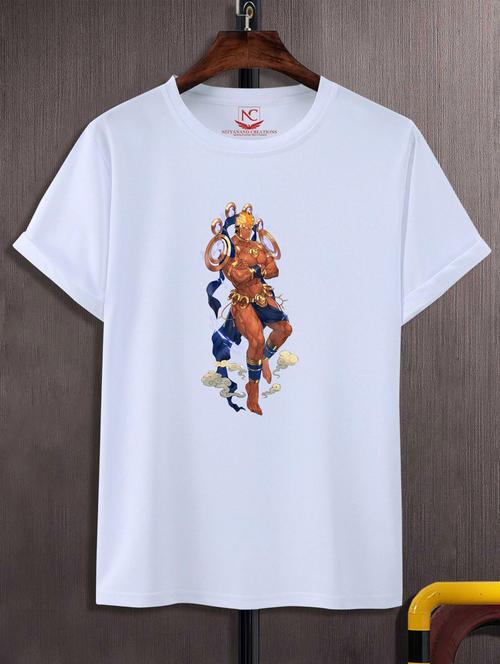 unisex white graphic printed t-shirt - 20847661 - Very Small Image - 1