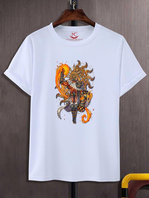 unisex white graphic printed t-shirt - 20847678 - Very Small Image - 1