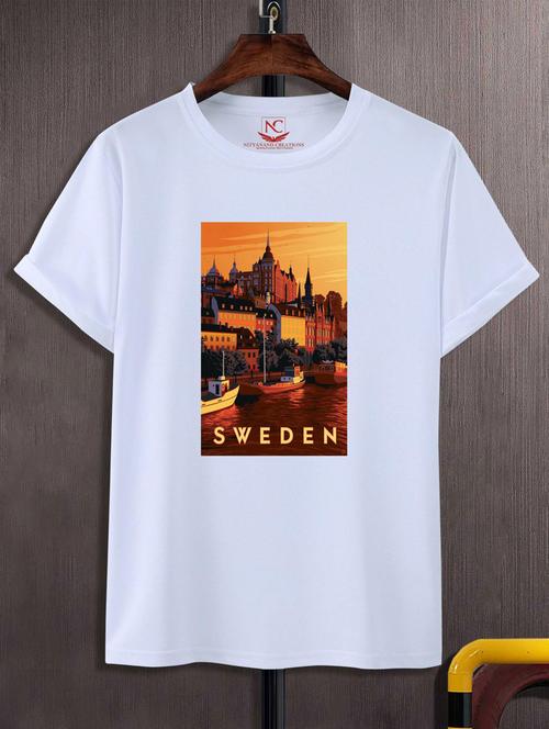 unisex white graphic printed t-shirt - 20847682 - Very Small Image - 1