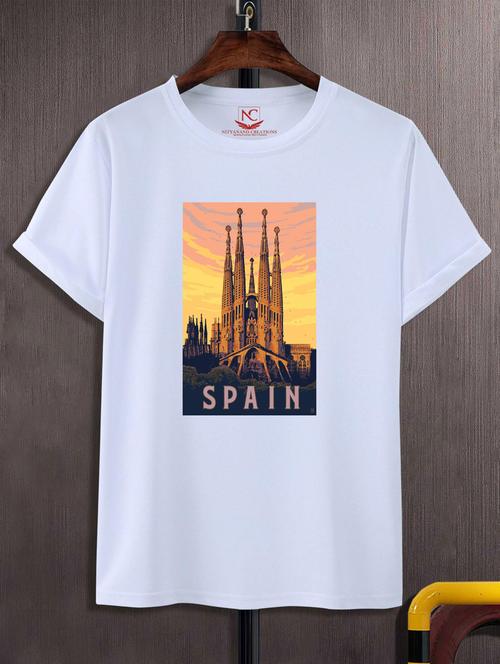 unisex white graphic printed t-shirt - 20847683 - Very Small Image - 1