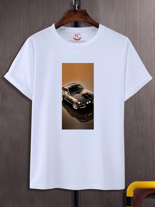 unisex white graphic printed t-shirt - 20847694 - Very Small Image - 1