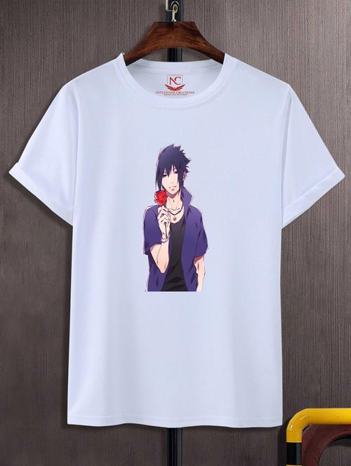 unisex white graphic printed t-shirt - 20847716 - Very Small Image - 1