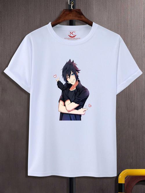 unisex white polyester graphic t-shirt - 20847717 - Very Small Image - 1