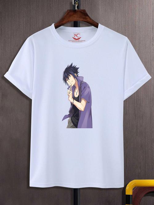 unisex white graphic printed t-shirt - 20847719 - Very Small Image - 1