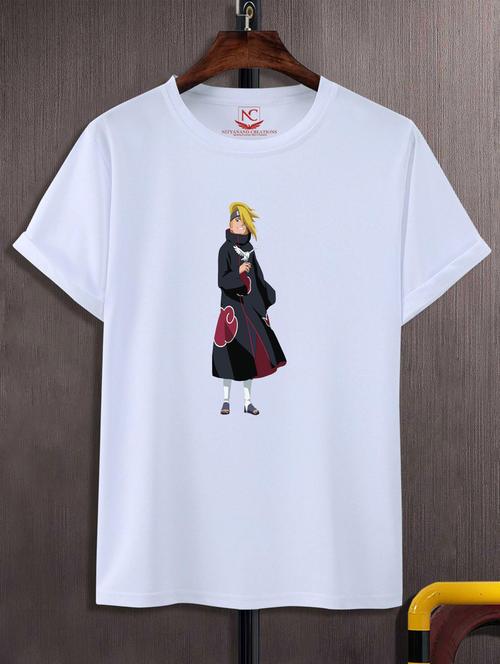 unisex white graphic printed t-shirt - 20847722 - Very Small Image - 1