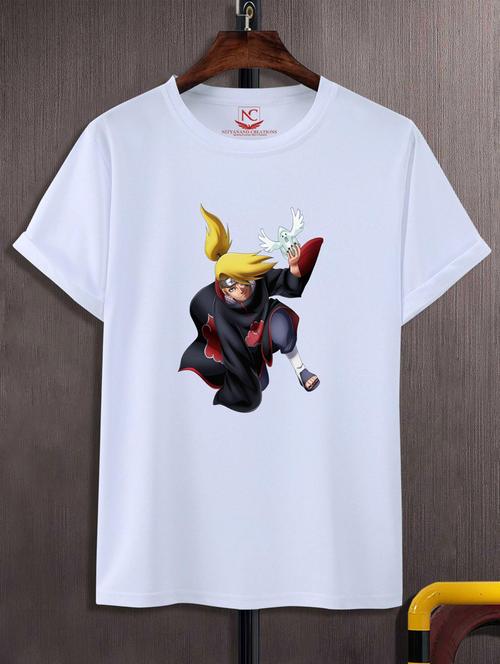 unisex white graphic printed t-shirt - 20847723 - Very Small Image - 1