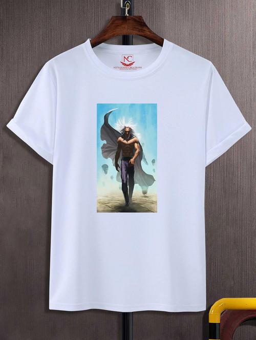 unisex white graphic printed t-shirt - 20847729 - Very Small Image - 1