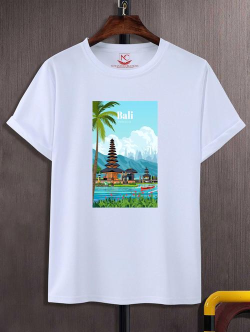 unisex white graphic printed t-shirt - 20847746 - Very Small Image - 1
