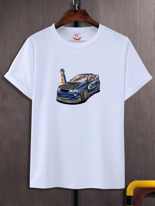 unisex white graphic printed t-shirt - 20847748 - Very Small Image - 1