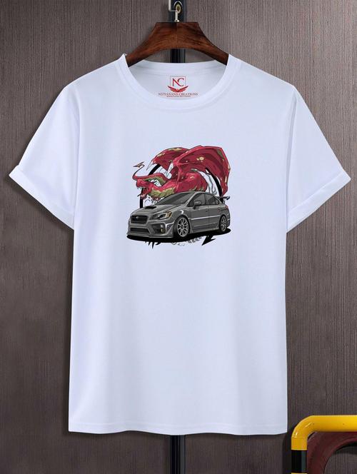unisex white graphic printed t-shirt - 20847749 - Very Small Image - 1