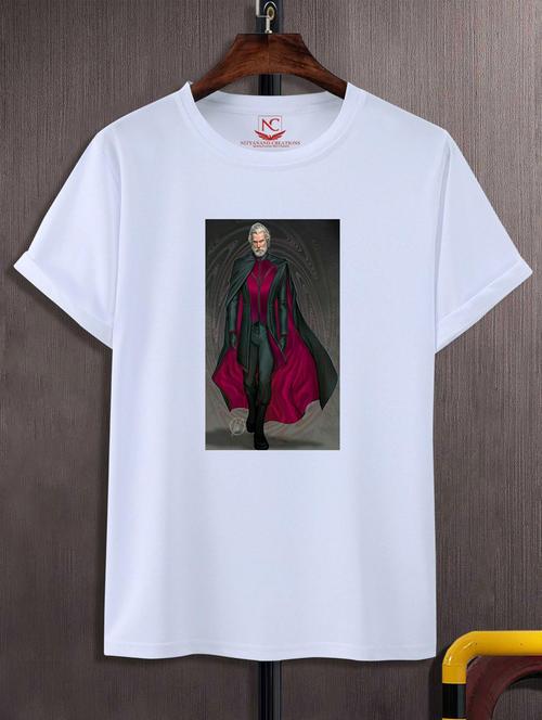 unisex white graphic printed t-shirt - 20847751 - Very Small Image - 1