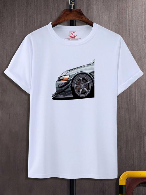 unisex white graphic printed t-shirt - 20847752 - Very Small Image - 1