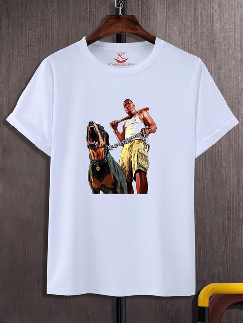 unisex white graphic printed t-shirt - 20847767 - Very Small Image - 1