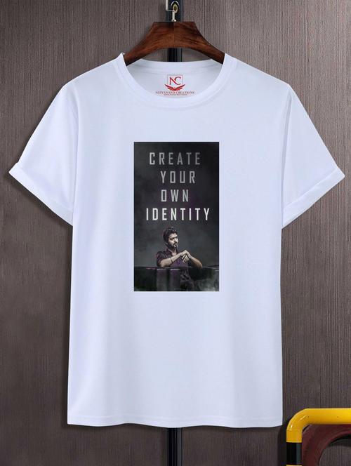 unisex white graphic printed t-shirt - 20847768 - Very Small Image - 1