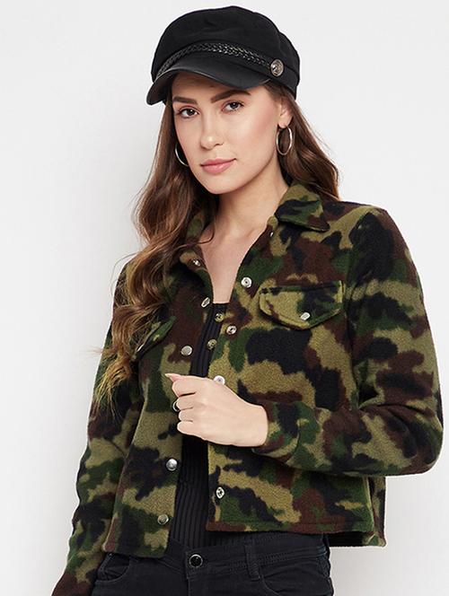green fleece camouflage sweatshirt - 20847791 - Very Small Image - 1