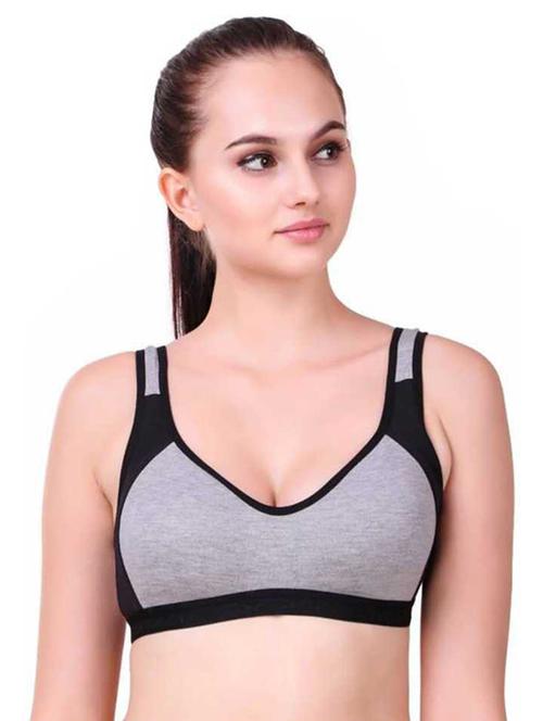 multi colored cotton blend sports bra - 20848451 - Very Small Image - 1