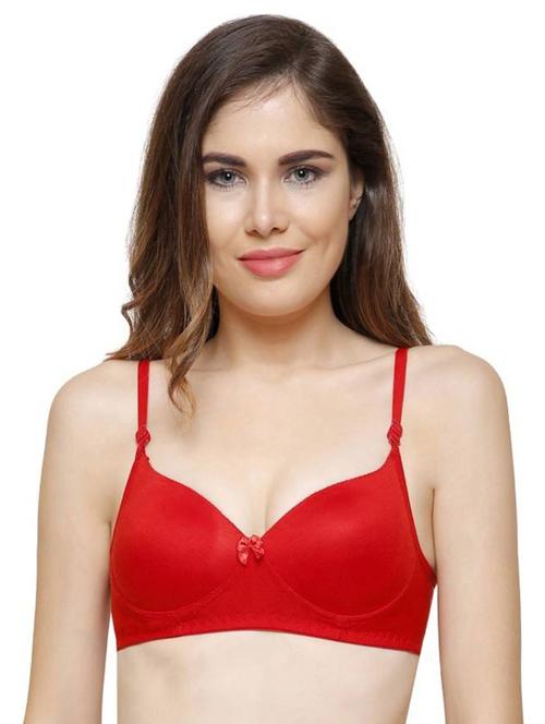 red elastane regular bra - 20848597 - Very Small Image - 1