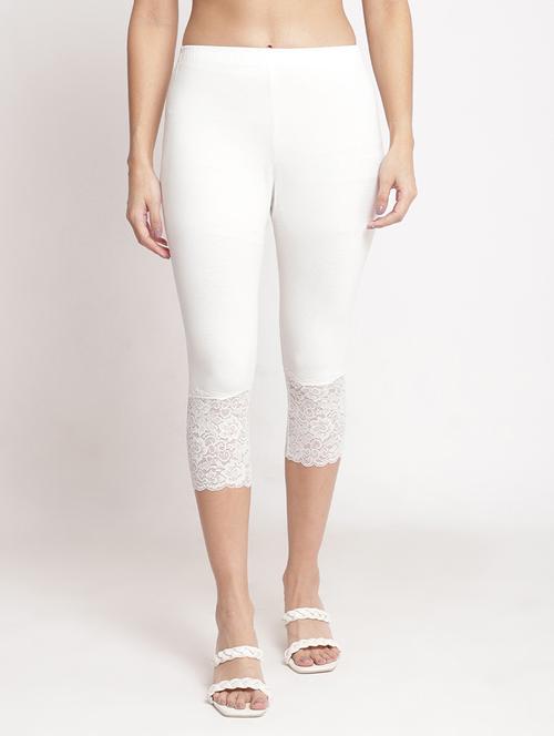 women solid mid rise capri leggings - 20850355 - Very Small Image - 1