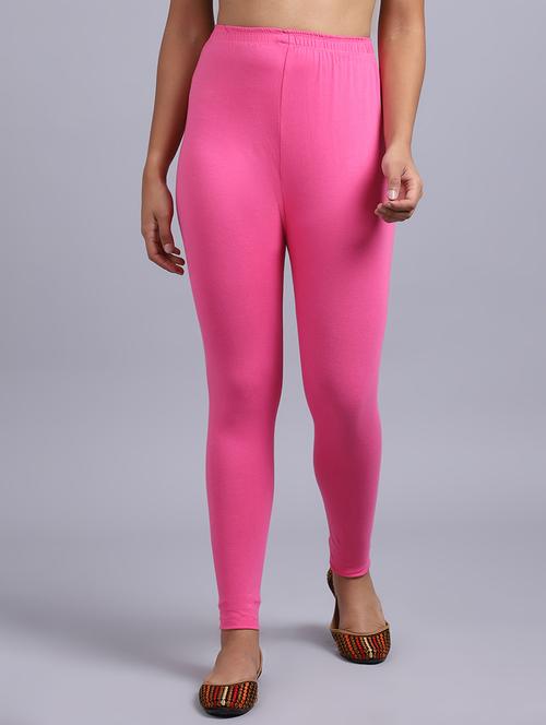 women solid high rise leggings - 20850512 - Very Small Image - 1