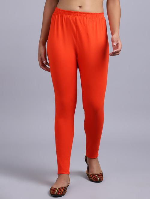 women solid high rise leggings - 20850524 - Very Small Image - 1