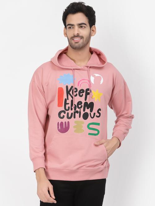 pink cotton blend typography sweatshirt - 20851146 - Very Small Image - 1