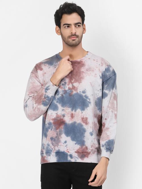 multi colored cotton tie & dye sweatshirt - 20851180 - Very Small Image - 1
