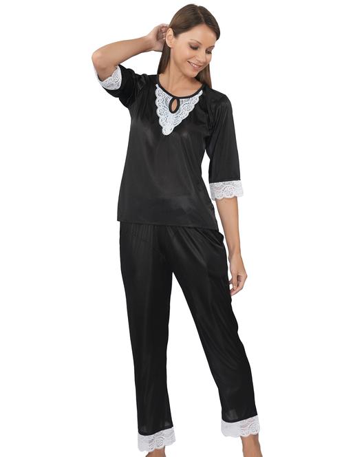 women lace detailed nightwear pyjama set - 20852858 - Very Small Image - 1