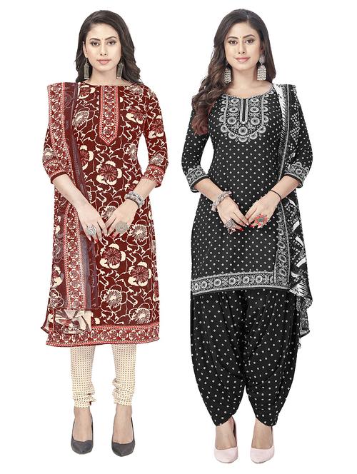 pack of 2 unstitched suit set - 20854630 - Very Small Image - 1