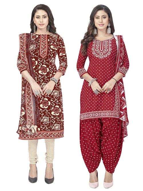 pack of 2 unstitched suit set - 20854643 - Very Small Image - 1