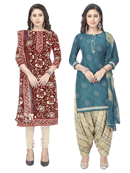 pack of 2 unstitched suit set - 20854655 - Very Small Image - 1