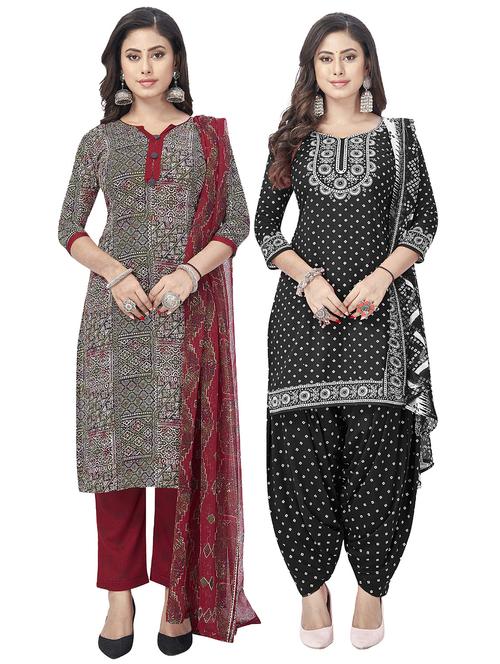 pack of 2 unstitched suit set - 20854674 - Very Small Image - 1