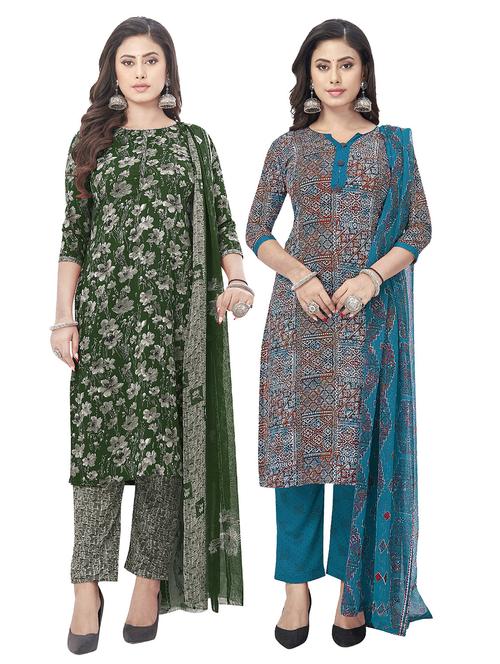 pack of 2 unstitched suit set - 20854704 - Very Small Image - 1