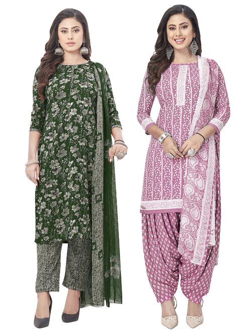 pack of 2 unstitched suit set - 20854727 - Very Small Image - 1