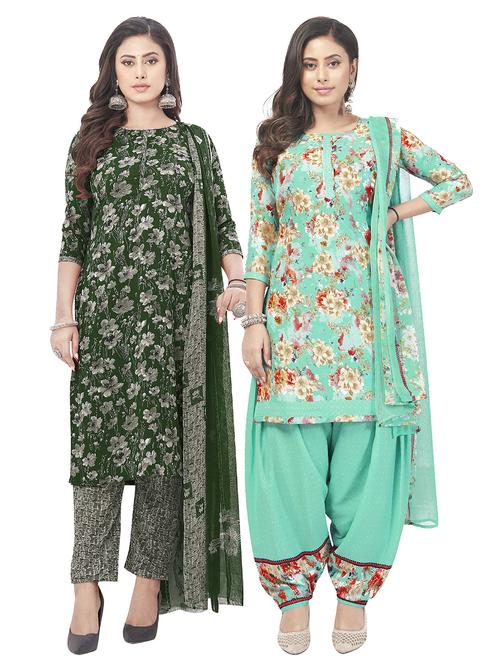 pack of 2 unstitched suit set - 20854735 - Very Small Image - 1