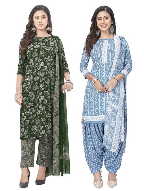 pack of 2 unstitched suit set - 20854740 - Very Small Image - 1