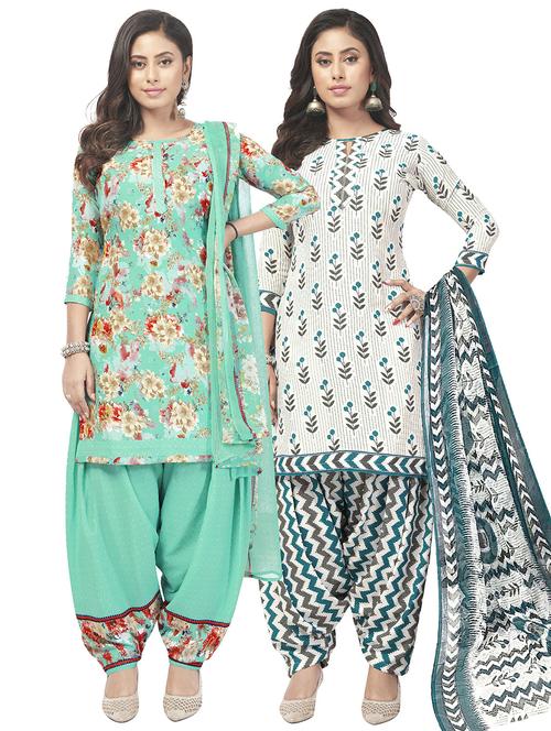 pack of 2 unstitched suit set - 20854897 - Very Small Image - 1