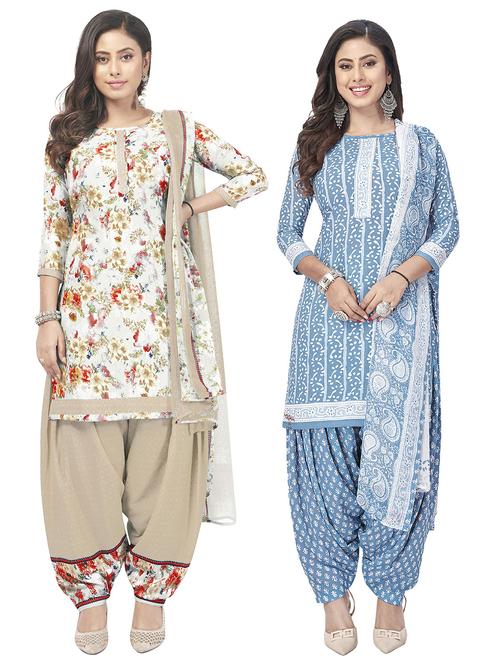 pack of 2 unstitched suit set - 20854913 - Very Small Image - 1