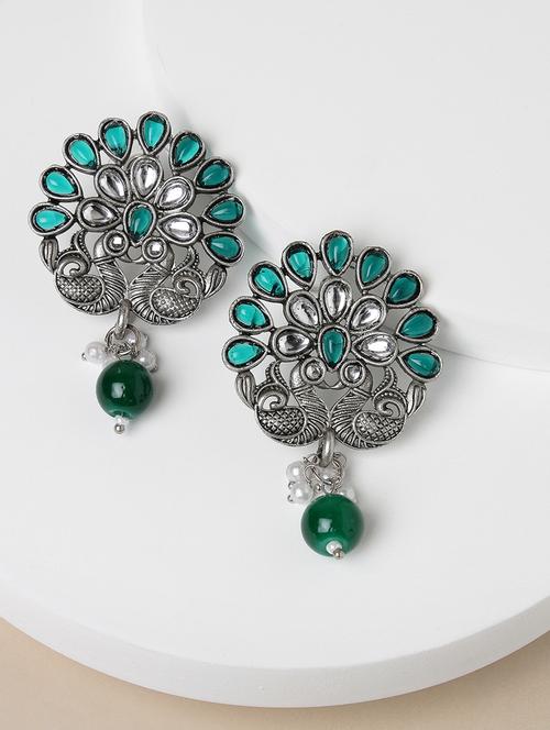 women silver plated drop earrings - 20855541 - Very Small Image - 1