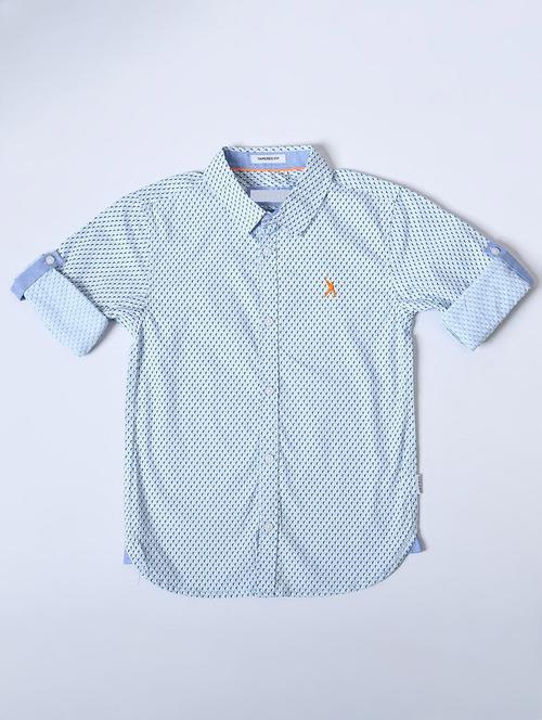 light blue cotton shirt - 20858944 - Very Small Image - 1