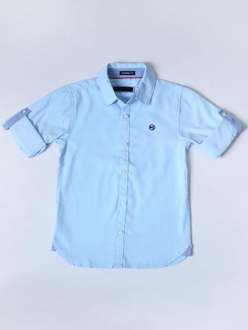 light blue cotton shirt - 20858974 - Very Small Image - 1