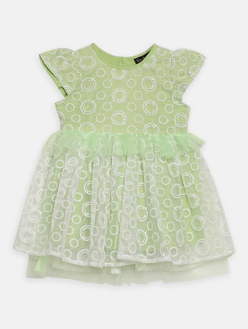 green embroidered frock - 20859050 - Very Small Image - 1