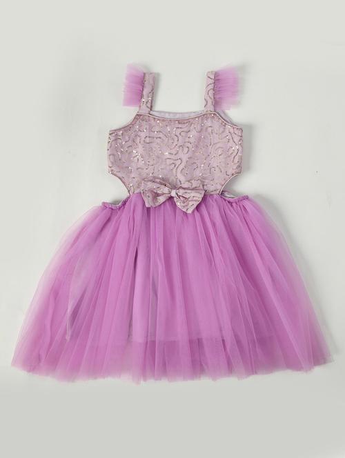 purple sequin detailed frock - 20859120 - Very Small Image - 1