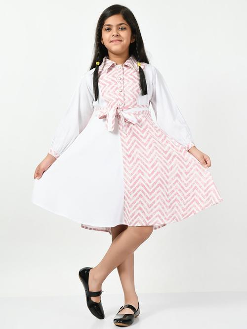 pink cotton frock - 20859266 - Very Small Image - 1