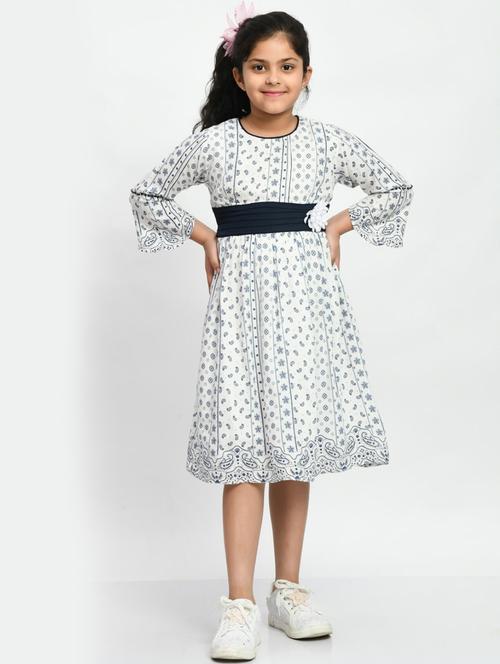 girls printed cotton frock - 20859425 - Very Small Image - 1